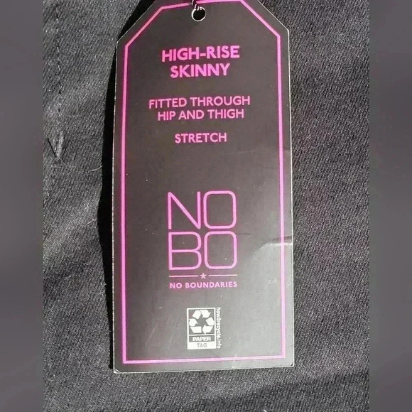 No Bo HIGH-RISE SKINNY. FITTED THROUGH HIP AND THIGH. STRETCH size 13 - Picture 4 of 6